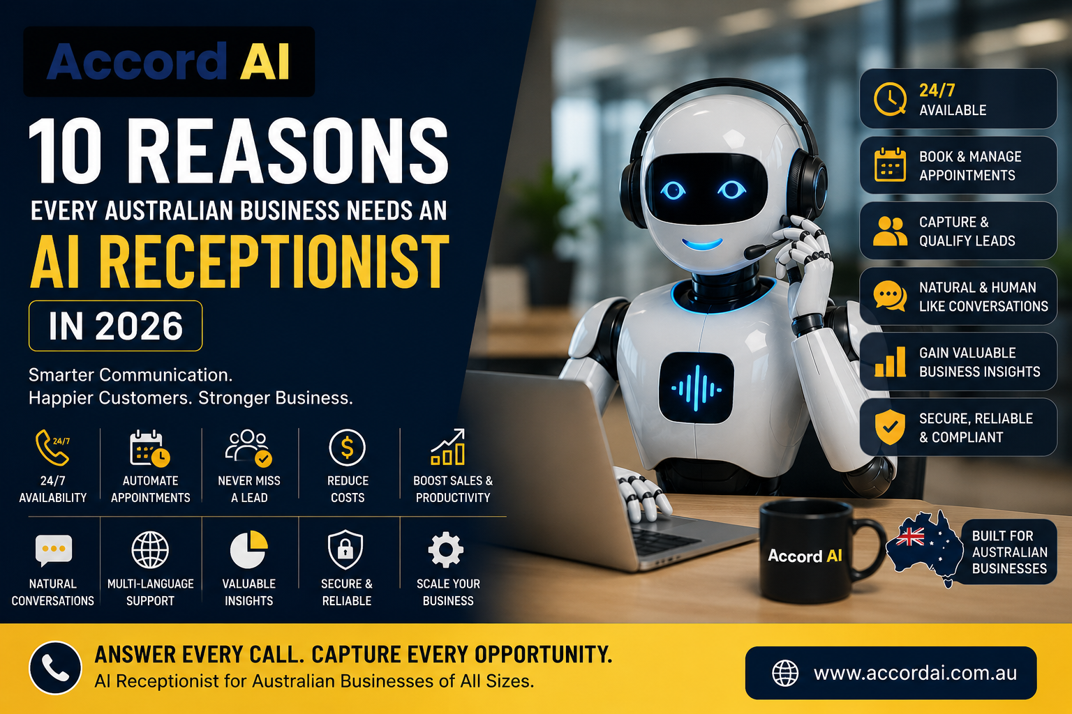 10 Reasons Every Australian Business Needs an AI Receptionist in 2026