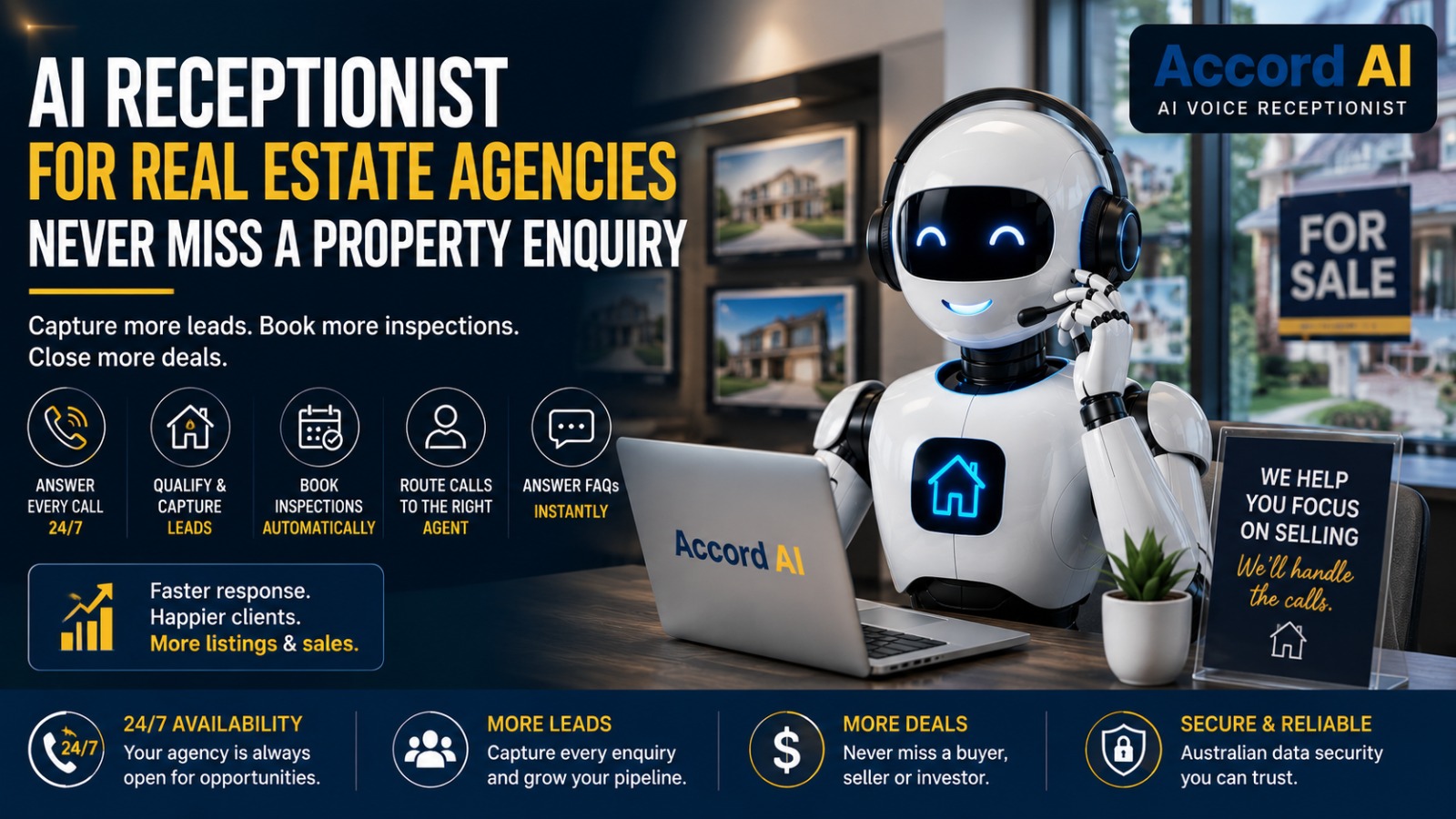 AI Receptionist for Real Estate Agencies: Never Miss a Property Enquiry
